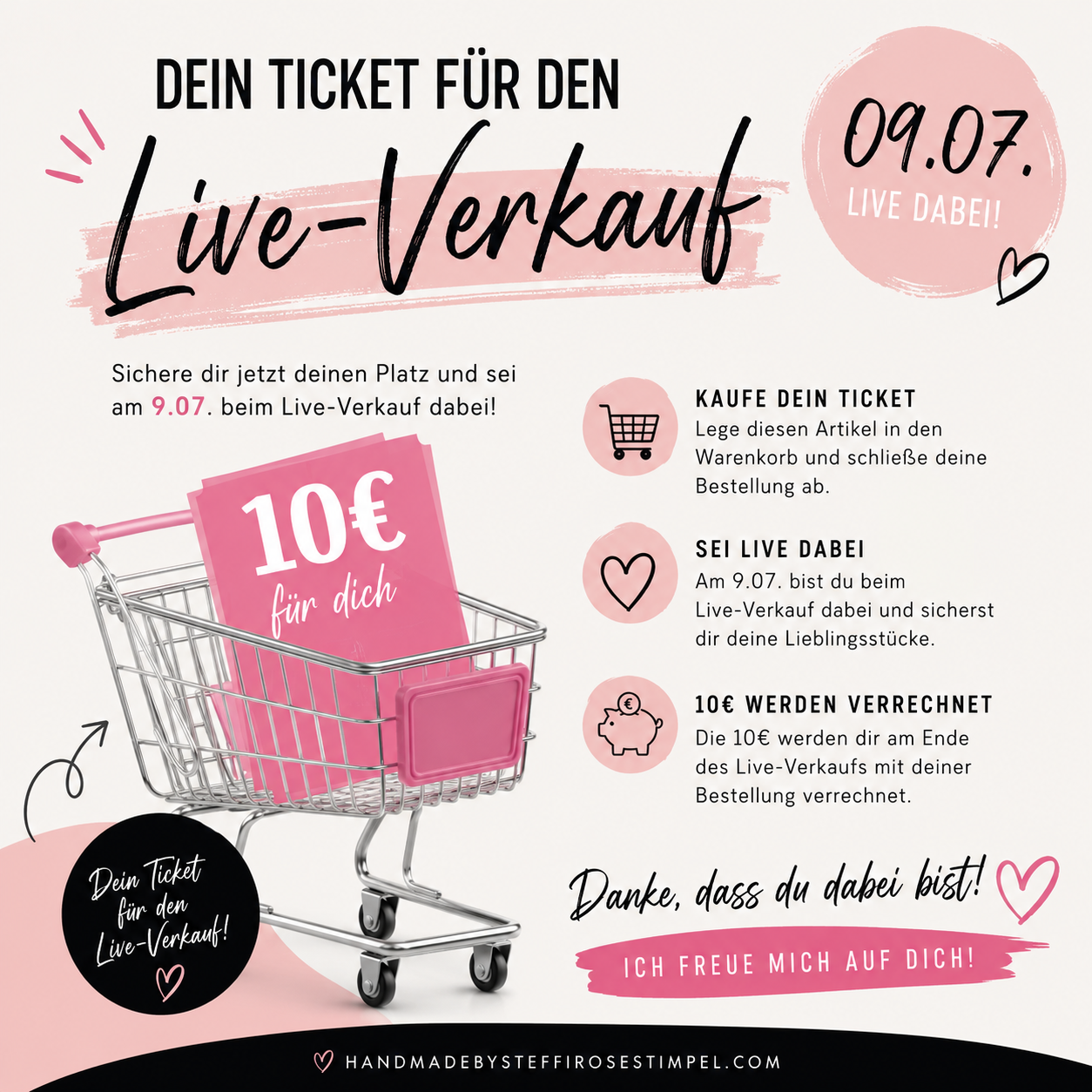 Live-Verkauf am 9.07. um 20.00Uhr