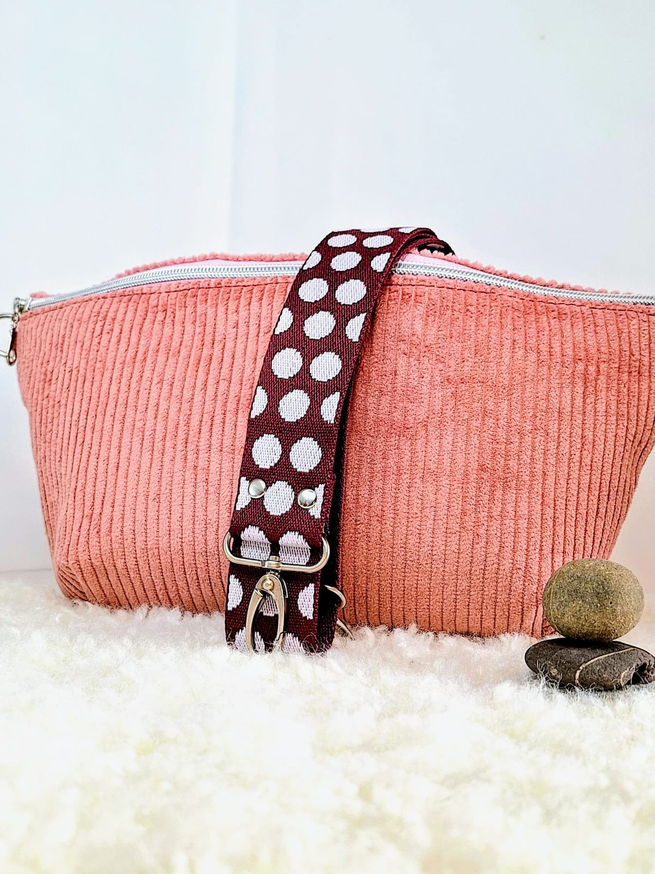 Bauchtasche-Big "Rosa Ruhe"