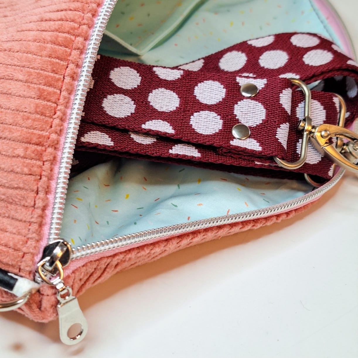 Bauchtasche-Big "Rosa Ruhe"