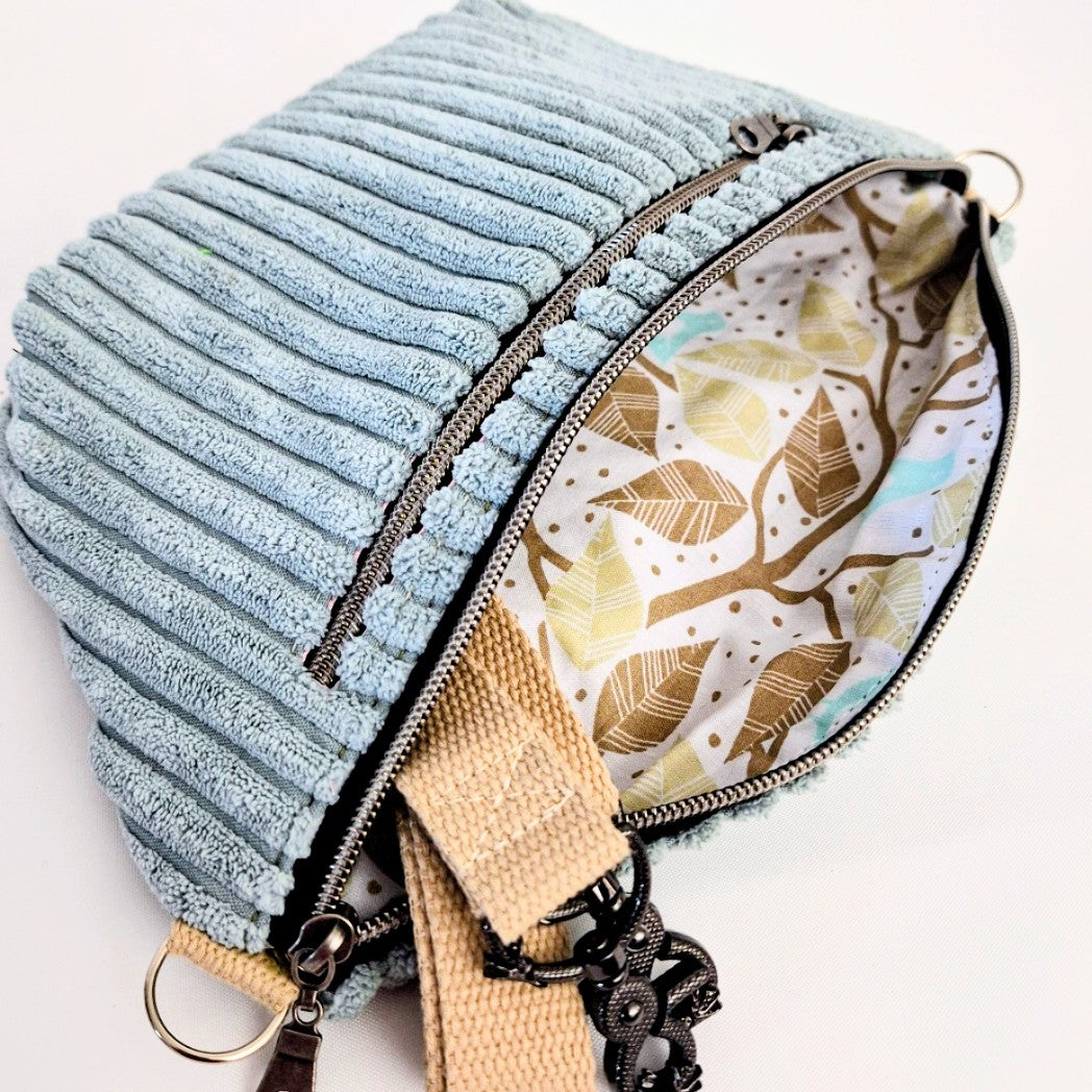 Bodybag Damen, Crossbody Tasche, Umhängetasche, Cordtasche, Baumwolltasche