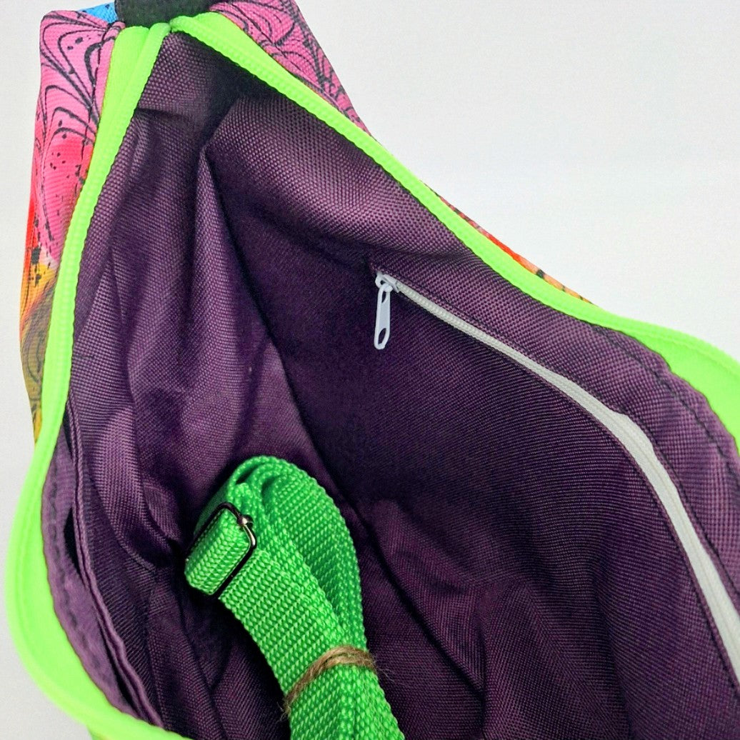 Handgemachte Umhängetasche | Schultertasche mit verstellbarem Gurt