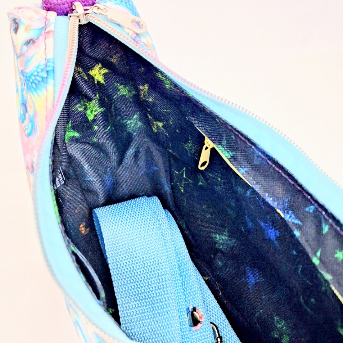 Handgemachte Umhängetasche | Schultertasche mit verstellbarem Gurt
