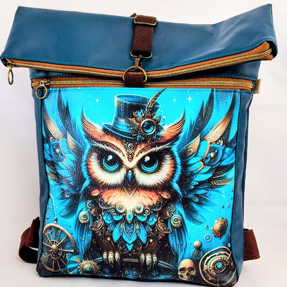 Rucksack aus Kunstleder, Handmade Rucksack, Damenrucksack, Freizeitrucksack