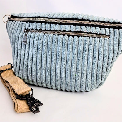 Bodybag Damen, Crossbody Tasche, Umhängetasche, Cordtasche, Baumwolltasche