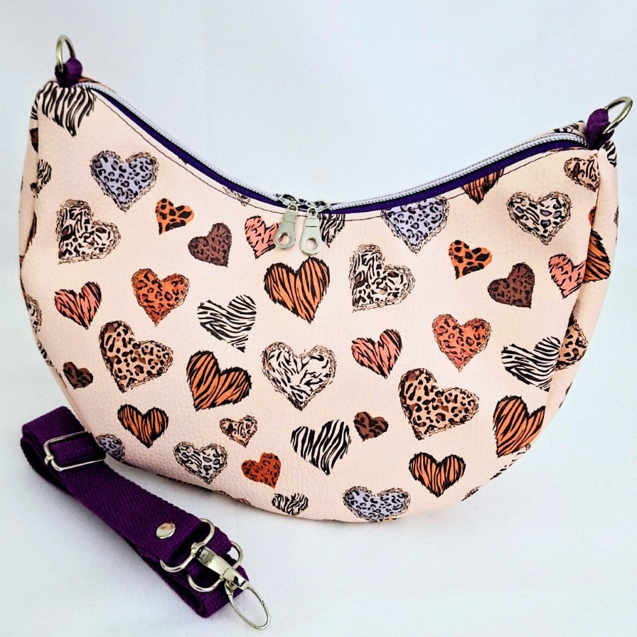 Handgemachte Umhängetasche | Schultertasche mit verstellbarem Gurt