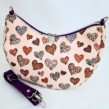 Handgemachte Umhängetasche | Schultertasche mit verstellbarem Gurt