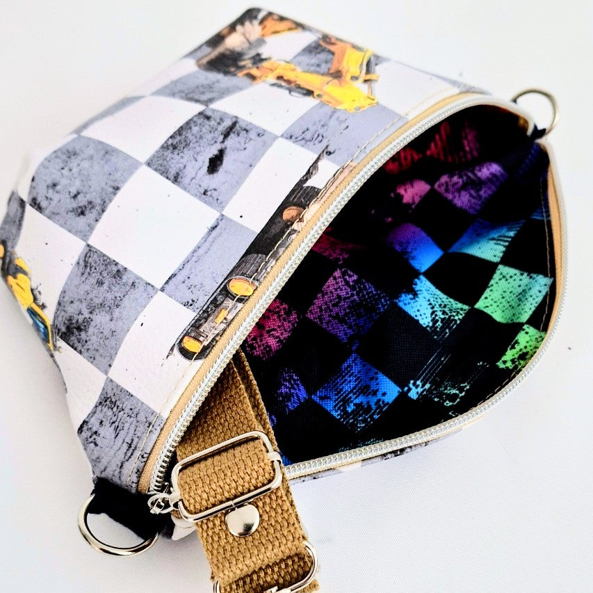 Bodybag Kinder, Crossbody Tasche, Umhängetasche, wasserabweisende Tasche, kleine Schultertasche, handgemachte Tasche, Alltagstasche, Freizeittasche, Crossbody Bag Damen, praktische Bodybag.
