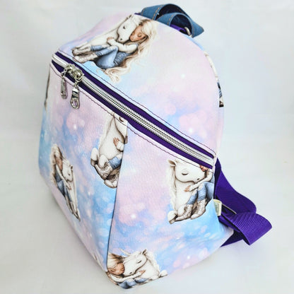 Handmade Kinderrucksack, Kunstleder Rucksack, Kinder Tasche, Kindergarten Tasche