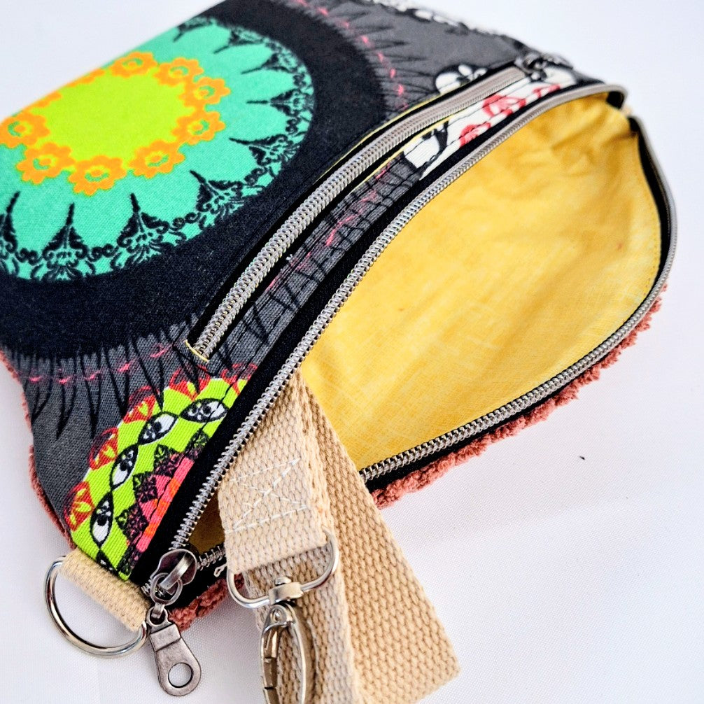 Bodybag Damen, Crossbody Tasche, Umhängetasche, Cordtasche, Baumwolltasche