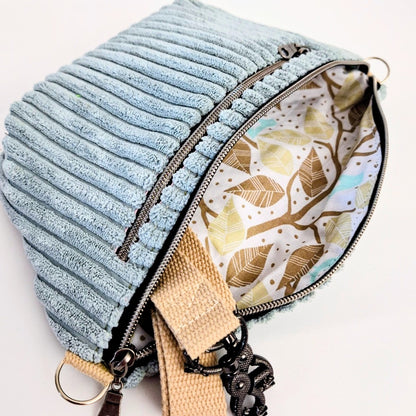 Bodybag Damen, Crossbody Tasche, Umhängetasche, Cordtasche, Baumwolltasche