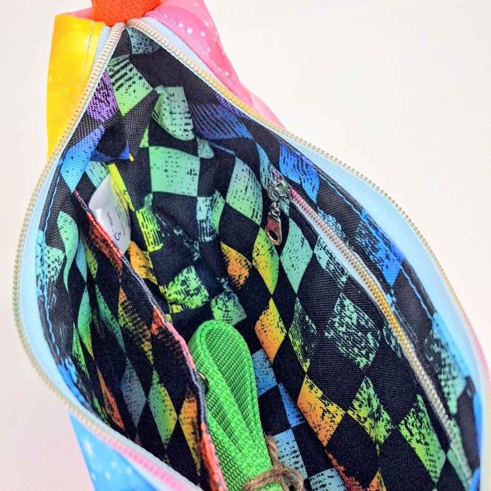 Handgemachte Umhängetasche | Schultertasche mit verstellbarem Gurt