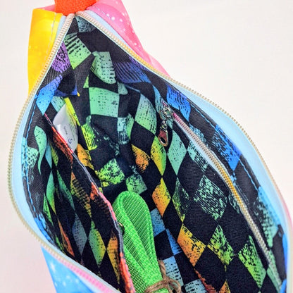 Handgemachte Umhängetasche | Schultertasche mit verstellbarem Gurt
