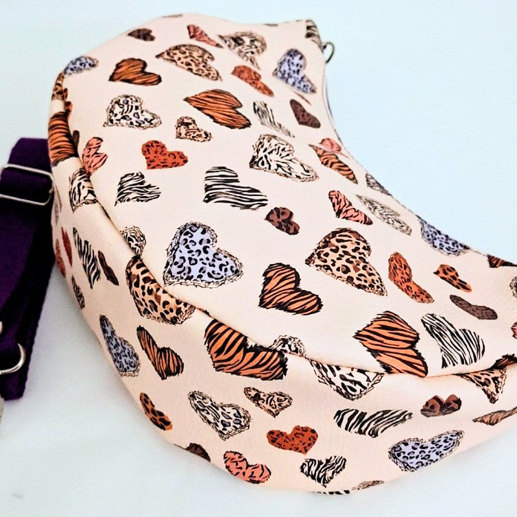 Handgemachte Umhängetasche | Schultertasche mit verstellbarem Gurt