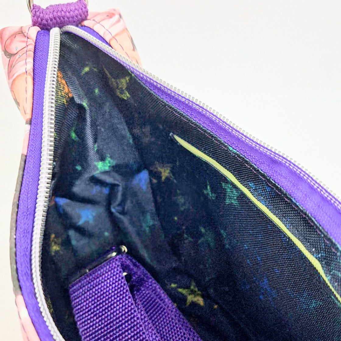 Handgemachte Umhängetasche | Schultertasche mit verstellbarem Gurt