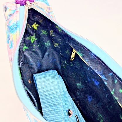 Handgemachte Umhängetasche | Schultertasche mit verstellbarem Gurt