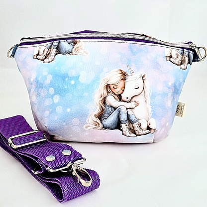 Bodybag Damen, Crossbody Tasche, Umhängetasche, kleine Schultertasche, Tasche aus Kunstleder, handgemachte Tasche, Alltagstasche, Freizeittasche, kompakte Tasche, Crossbody Bag Damen.